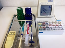 歯の中の治療用器具